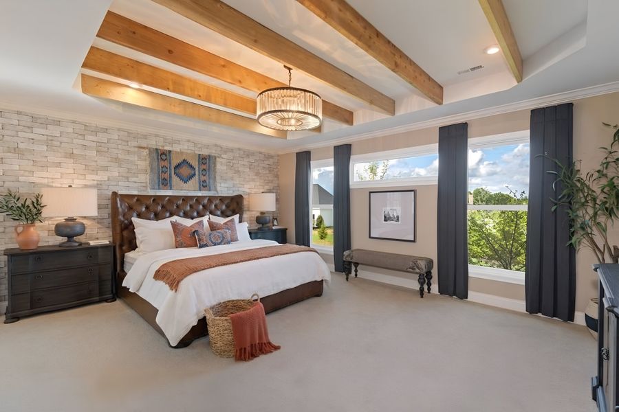 Representative furnished interior of a home built from the Paxton by Fischer Homes in Governor’s Preserve, Canton (Image 17).