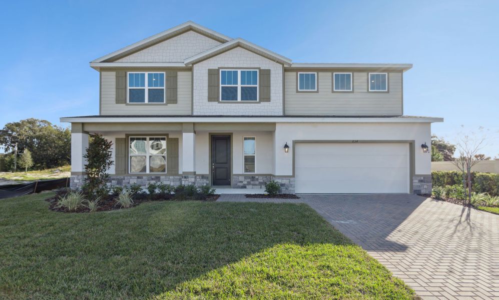 Representative exterior photo of a completed home built from the Clementine by Hartizen Homes in Eden Crest, Apopka, FL (Image 21).