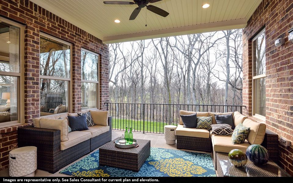 Representative furnished interior of a home built from the Dresden by CastleRock Communities in Belvoir, Fairview (Image 34).