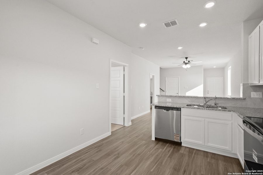 Furnished interior view inside a new home in Katzer Ranch, Converse (Image 7).