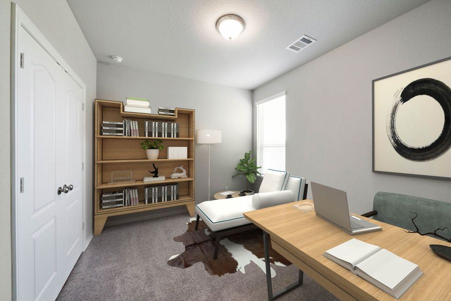 A living room with a laptop. A living room with a laptop.