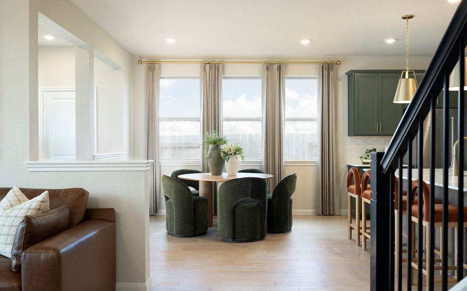 Representative furnished interior of a home built from the Verbena by Brookfield Residential in Elyson, Katy (Image 9).