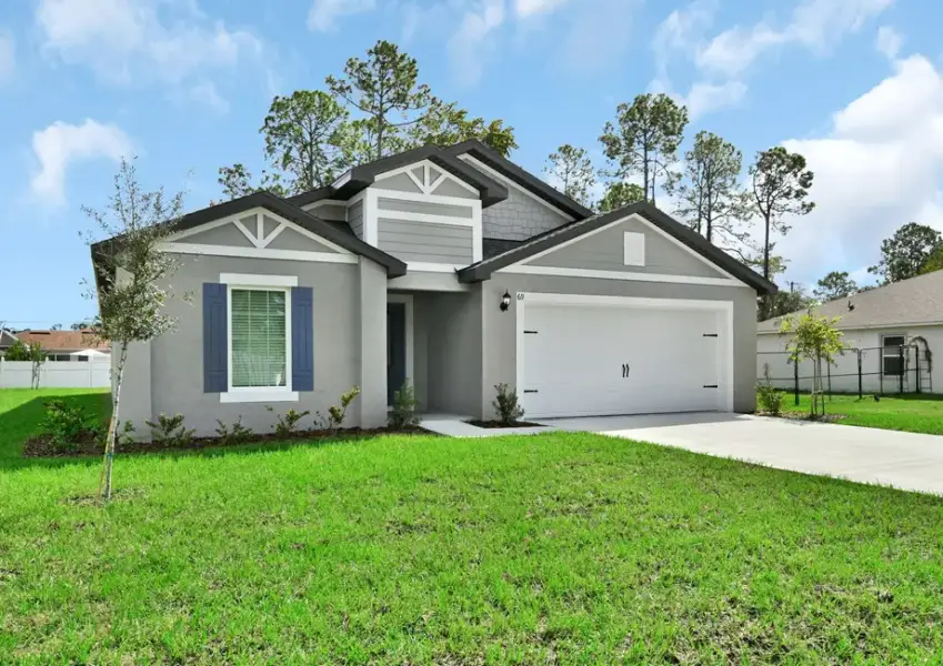 Representative exterior photo of a completed home built from the Hammock by LGI Homes in Marion Oaks, Ocala, FL (Image 19).