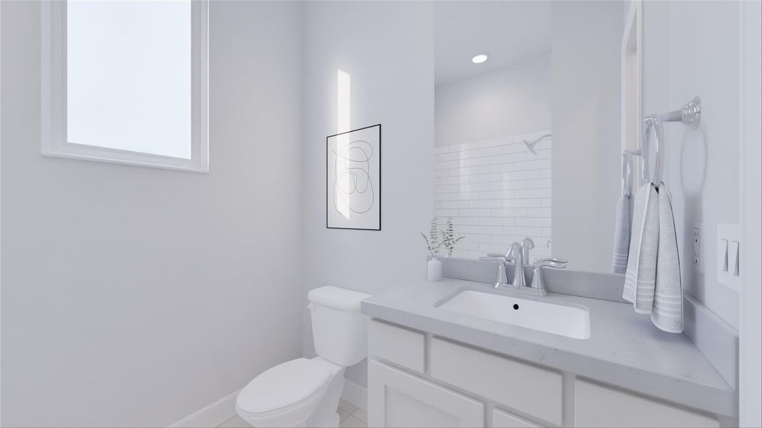 Furnished interior view inside a new home in Legacy, League City (Image 19).