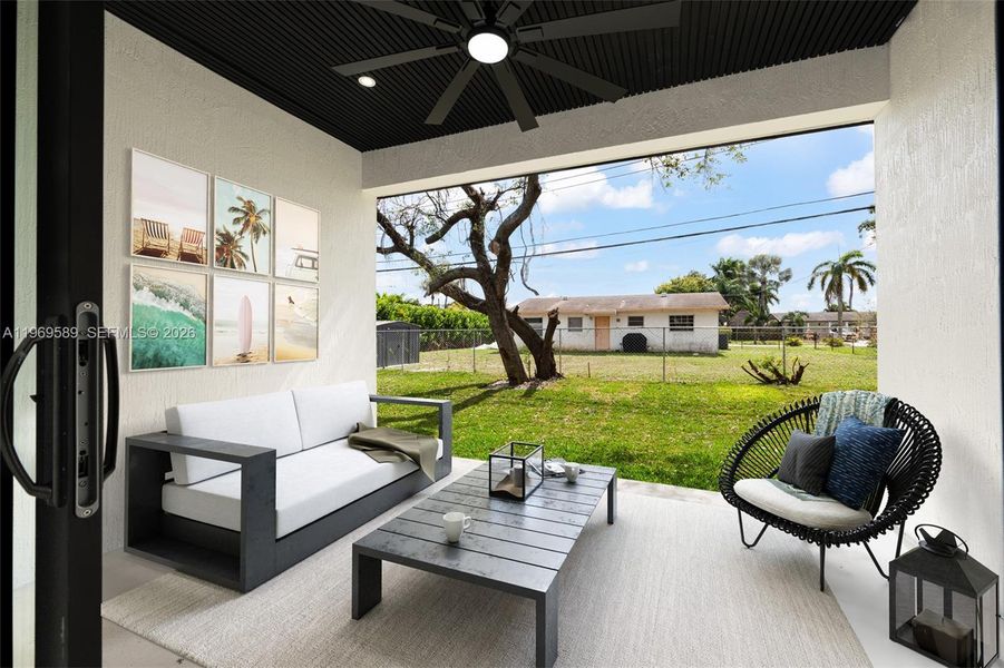 Exterior details and patio area of a home in , Fort Lauderdale (Image 20).