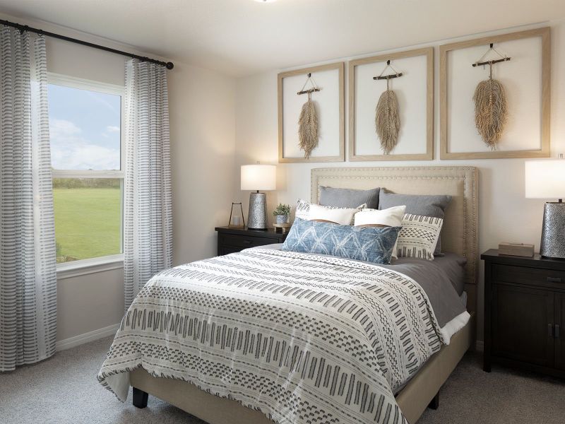 Furnished interior view inside a new home in Butler Farms - Americana Collection, Liberty Hill (Image 10).