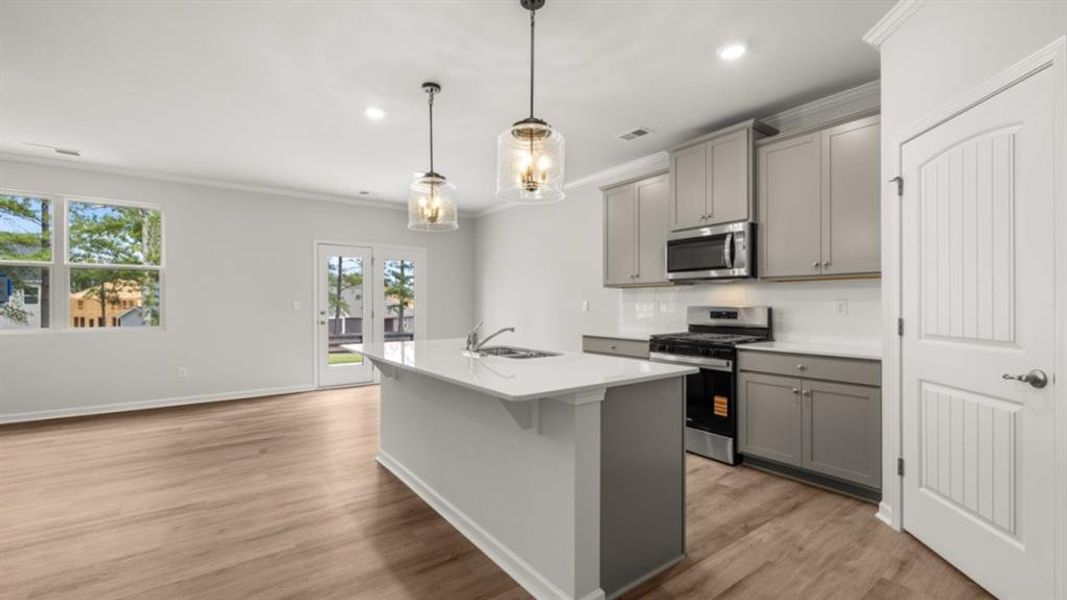 Furnished interior view inside a new home in Fairway 17 at Mirror Lake, Villa Rica (Image 10). Furnished interior view inside a new home in Fairway 17 at Mirror Lake, Villa Rica (Image 10).