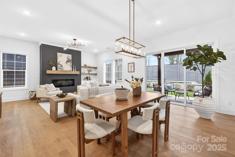 Furnished interior view inside a new home in , Charlotte (Image 5). Furnished interior view inside a new home in , Charlotte (Image 5).