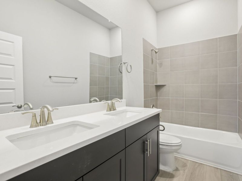 Furnished interior view inside a new home in Opal Meadows, Kyle (Image 6).