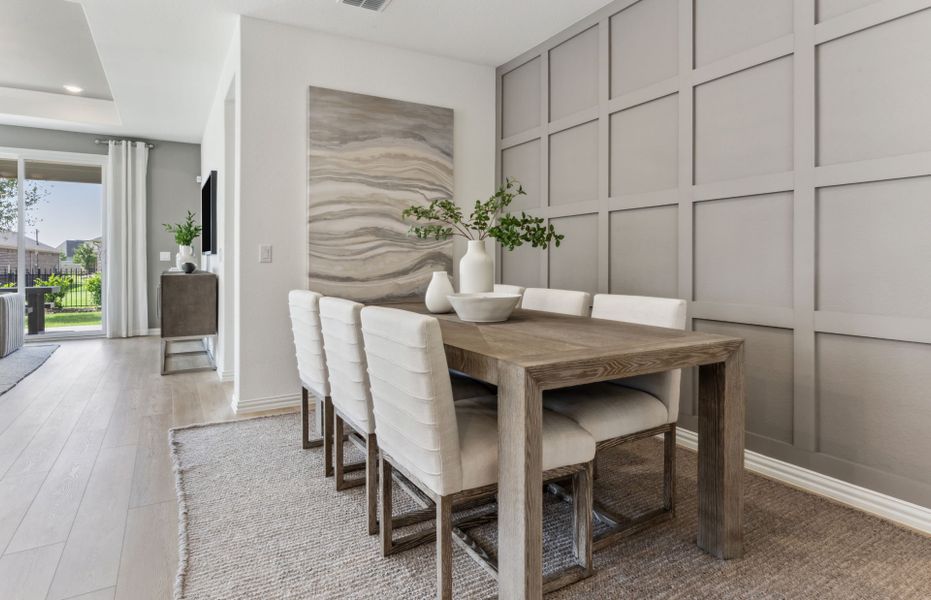 Furnished interior view inside a new home in Del Webb at Legacy Hills, Celina (Image 7). Furnished interior view inside a new home in Del Webb at Legacy Hills, Celina (Image 7).