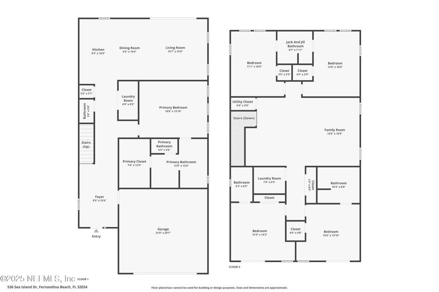 2D floor plan layout of this home in , Fernandina Beach, FL (Image 3). 2D floor plan layout of this home in , Fernandina Beach, FL (Image 3).