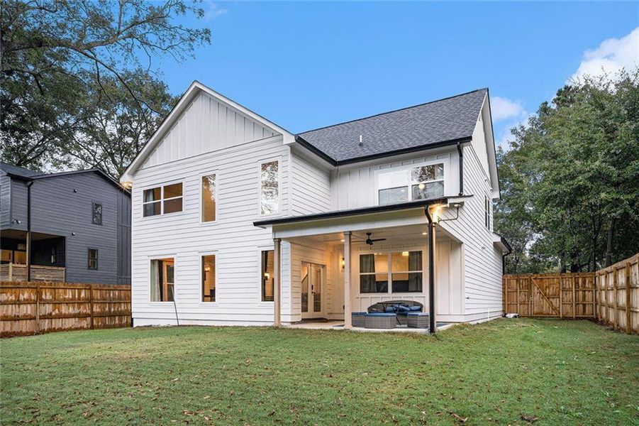 Exterior details and patio area of a home in , Marietta (Image 27).