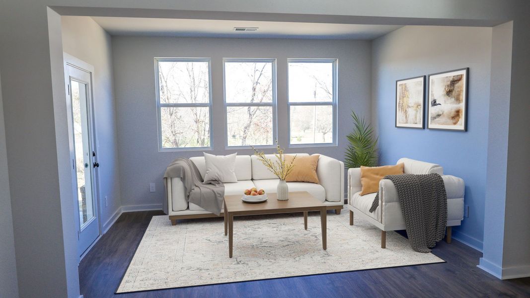 Representative furnished interior of a home built from the TISDALE by D.R. Horton in Harvest Point, Spring Hill (Image 11).