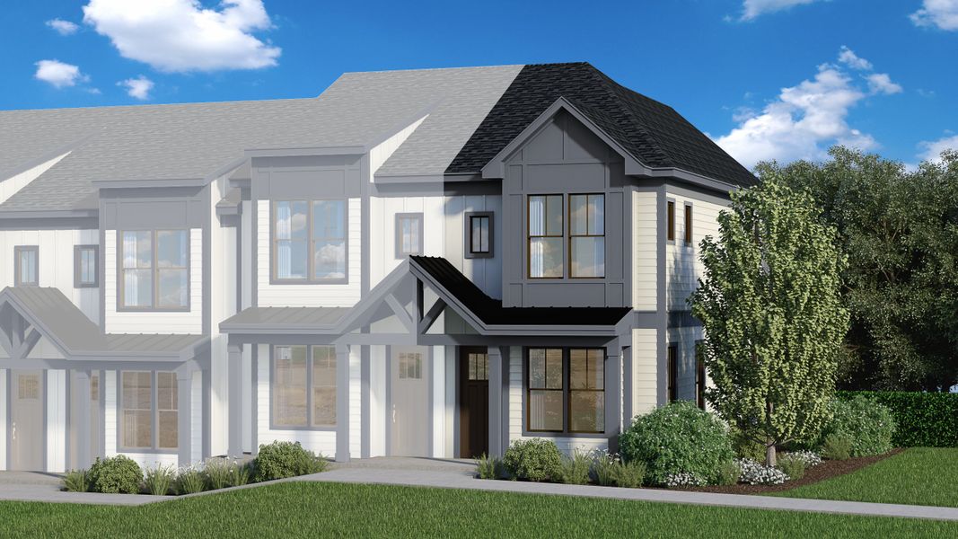 Representative exterior photo of a completed home built from the Hawthorne A, B, C by Veranda Homes in Hawthorne Summit, Greenville, SC (Image 19).