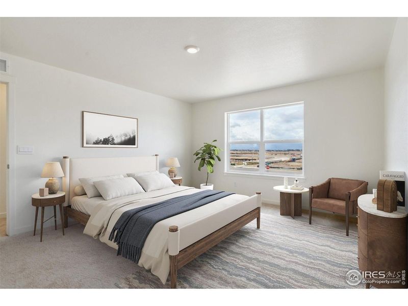 Furnished interior view inside a new home in Ridge at Johnstown, Johnstown (Image 9).