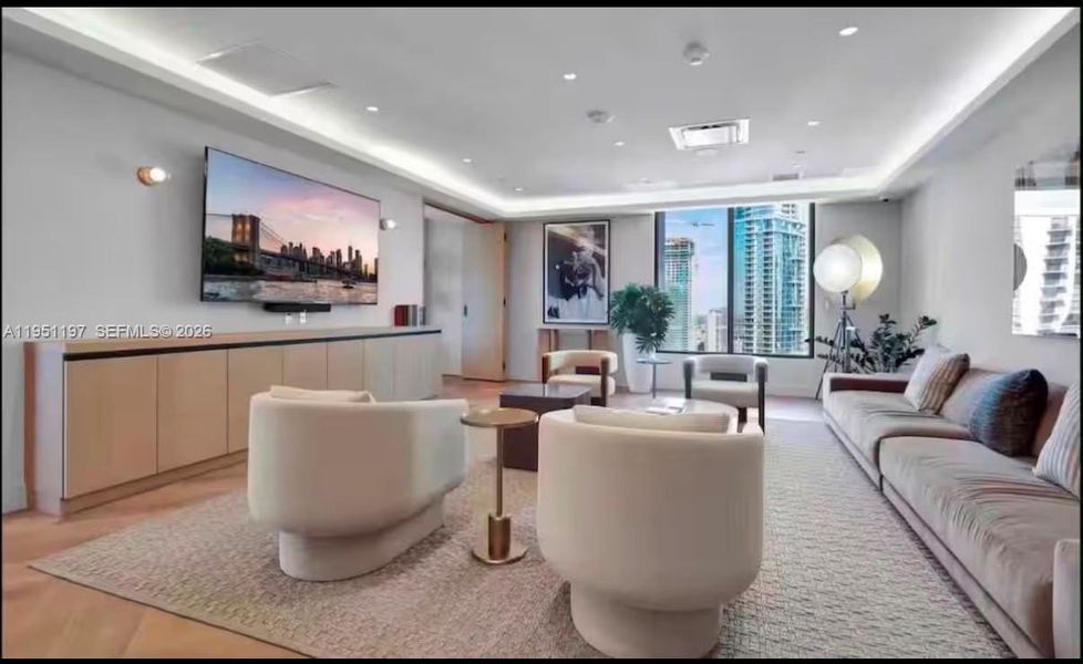 Furnished interior view inside a new home in , Miami (Image 9). Furnished interior view inside a new home in , Miami (Image 9).