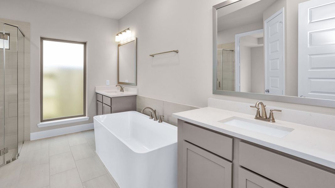 Furnished interior view inside a new home in Grand Central Park, Conroe (Image 5).