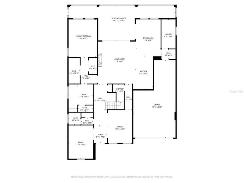 2D floor plan layout of this home in Seaire, Parrish, FL (Image 5).