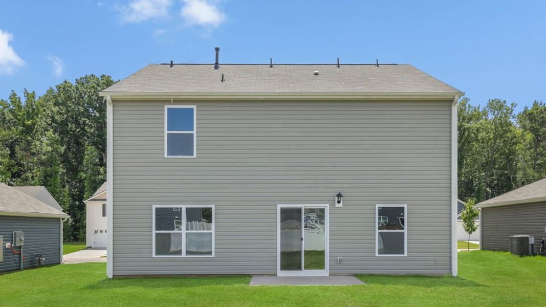 Exterior details and patio area of a home in Bentley Park, Greenwood (Image 3).