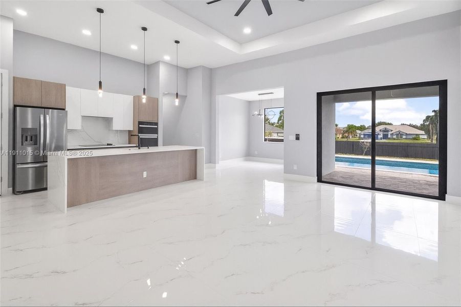 Furnished interior view inside a new home in , Cape Coral (Image 13). Furnished interior view inside a new home in , Cape Coral (Image 13).