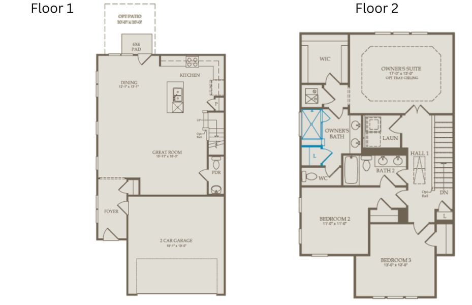 2D floor plan layout of this home in Solana, Durham, NC (Image 4).