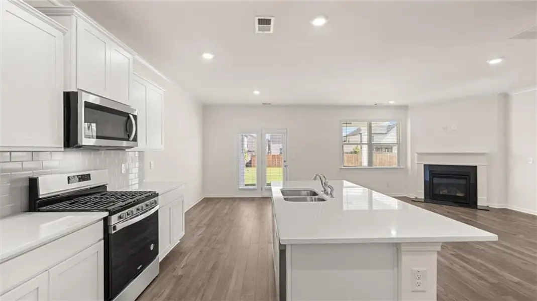 Furnished interior view inside a new home in The Preserve at Agricultural Village, Perry (Image 3).