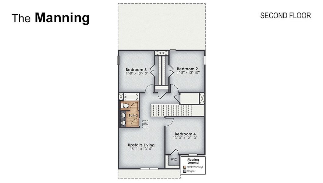 2D floor plan layout of this home in Halls Landing, Bolivia, NC (Image 5).