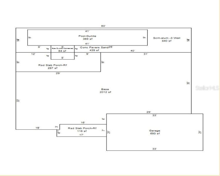 2D floor plan layout of this home in , Placida, FL (Image 3). 2D floor plan layout of this home in , Placida, FL (Image 3).