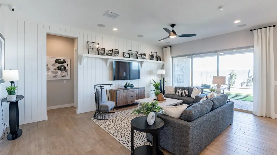 Furnished interior view inside a new home in Hacienda at Estrella, Goodyear (Image 14).