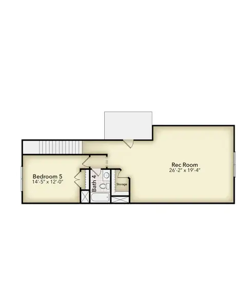2D floor plan layout for the 3327 by Adams Homes in Harrison Valley, Simpsonville, SC (Image 5).