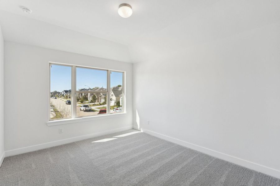 The thoughtfully designed layout of the fifth bedroom allows for natural light to enter the room. The thoughtfully designed layout of the fifth bedroom allows for natural light to enter the room.