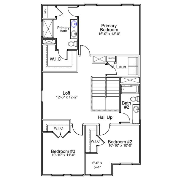 2D floor plan layout of this home in Central Creek, Goose Creek, SC (Image 4).