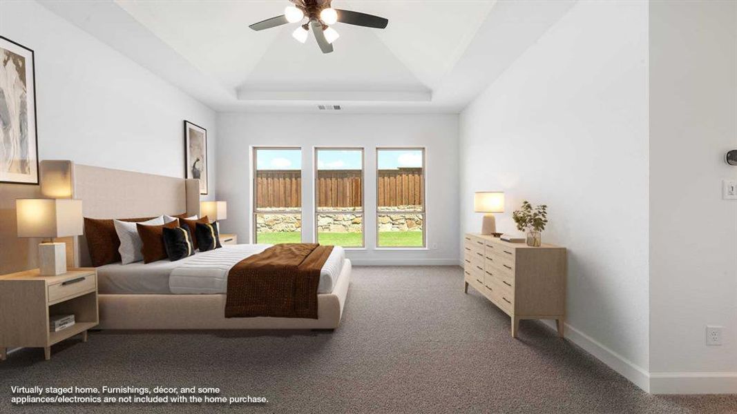 Furnished interior view inside a new home in Terraces 72', Rockwall (Image 10). Furnished interior view inside a new home in Terraces 72', Rockwall (Image 10).