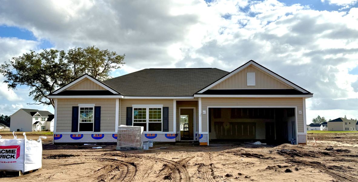 In-progress construction of a new home in The Village at Sassafras, Allenhurst, GA (Image 3).
