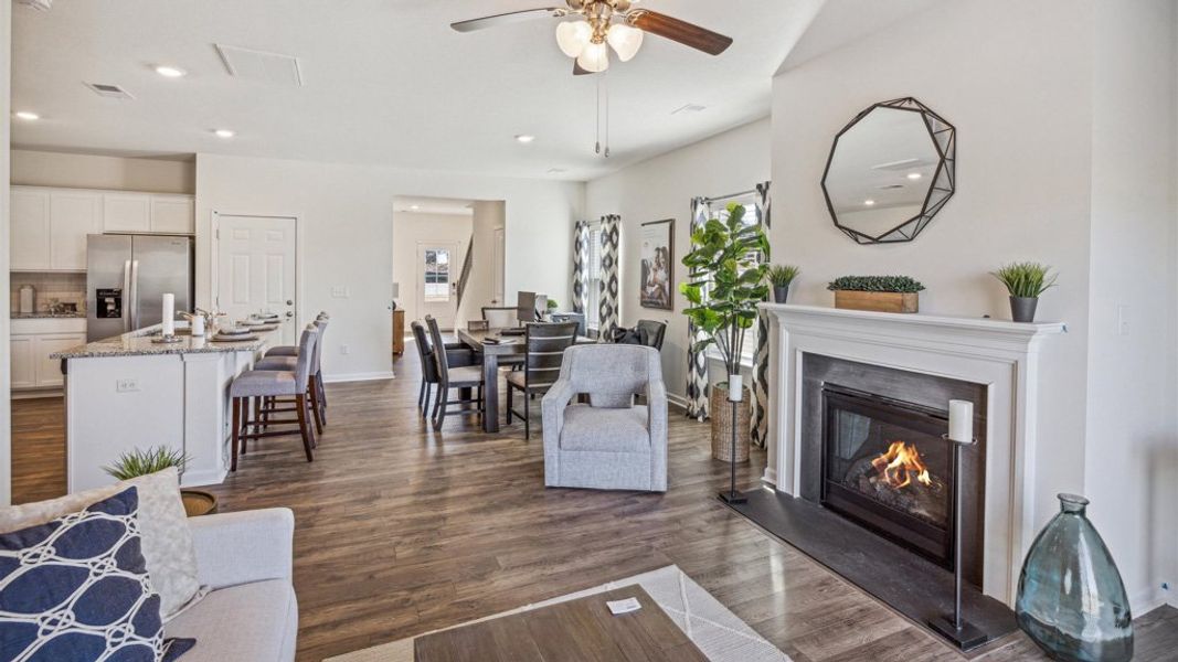 Representative furnished interior of a home built from the Robie by D.R. Horton in Keebler Meadows, Johnson City (Image 11).