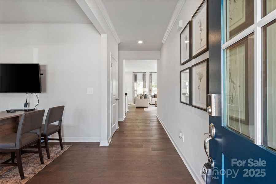 Furnished interior view inside a new home in Sutter's Mill, Mooresville (Image 10). Furnished interior view inside a new home in Sutter's Mill, Mooresville (Image 10).