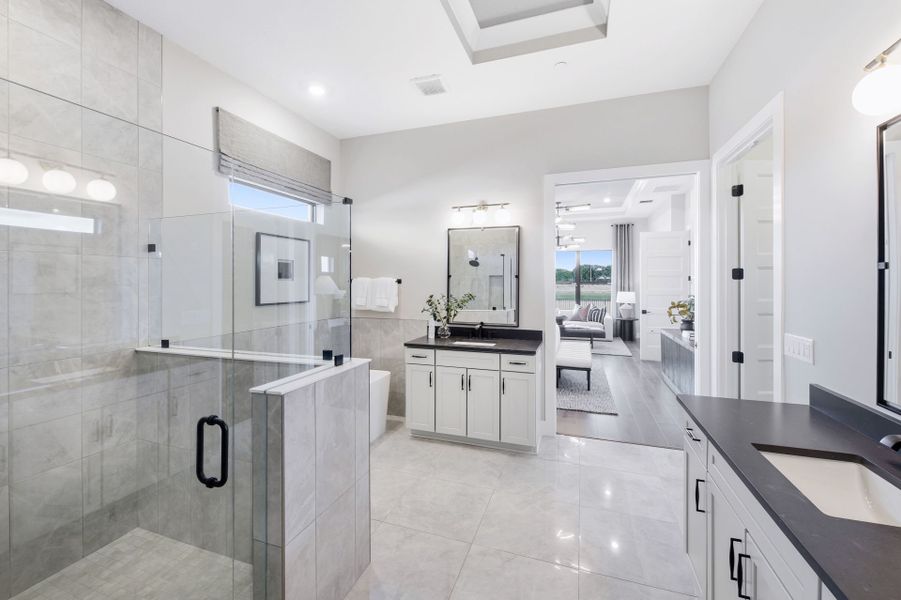 Representative furnished interior of a home built from the Livingston II by Pulte Homes in Marigold, Davie (Image 20).