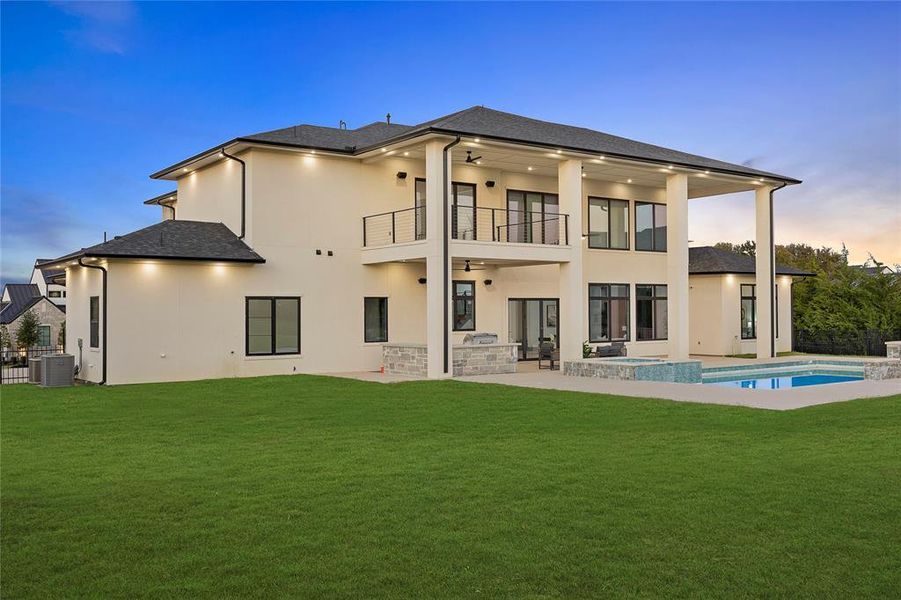 Exterior details and patio area of a home in , Heath (Image 3).