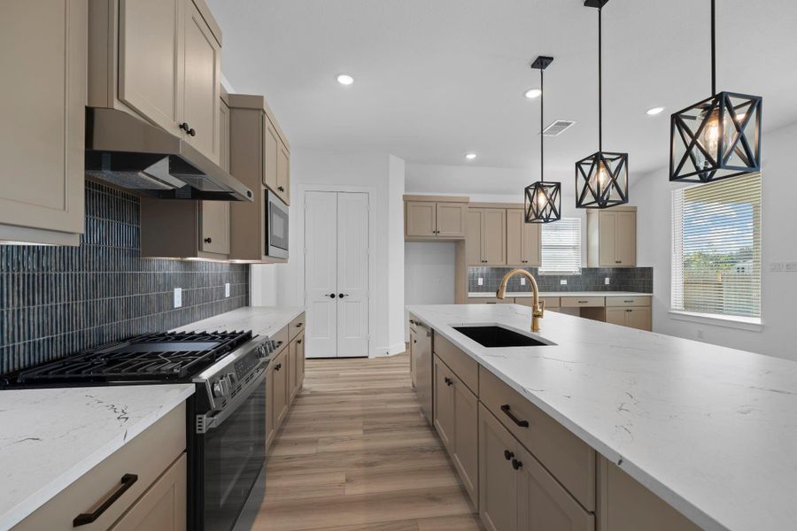 Furnished interior view inside a new home in Artavia, Conroe (Image 12).