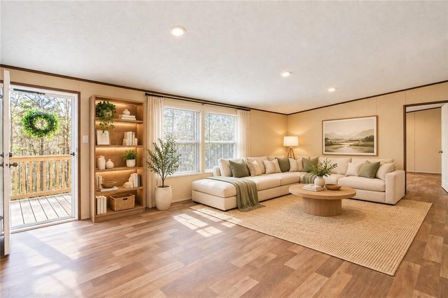 Furnished interior view inside a new home in , Ellijay (Image 5).