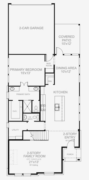 Image 6 representing the 2338W by Perry Homes in The Heights At Uptown Celina 45', Celina, TX. Image 6 representing the 2338W by Perry Homes in The Heights At Uptown Celina 45', Celina, TX.