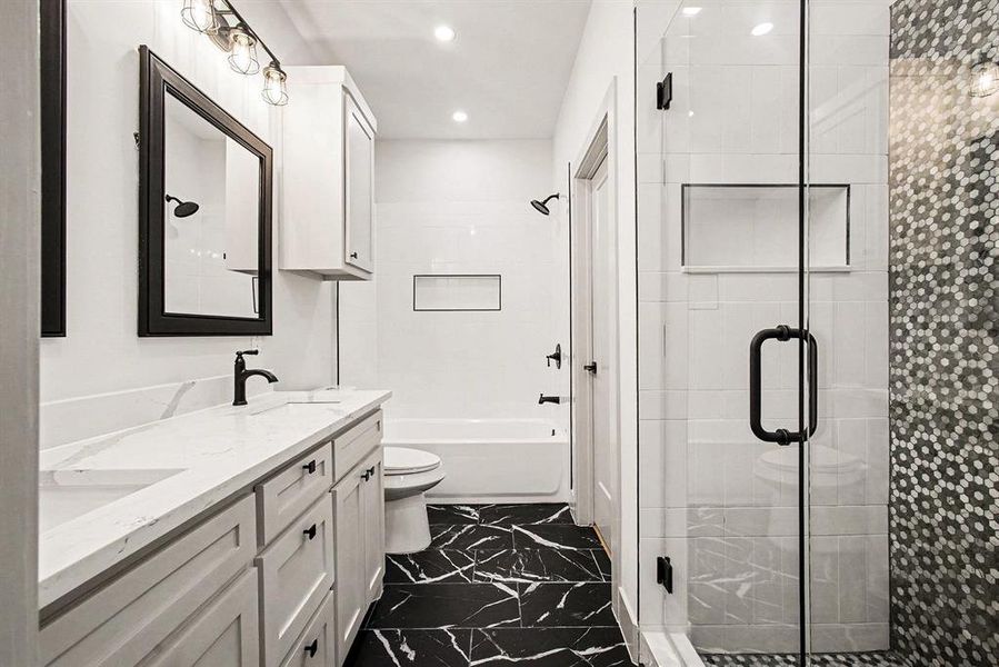 Furnished interior view inside a new home in , Dallas (Image 4).