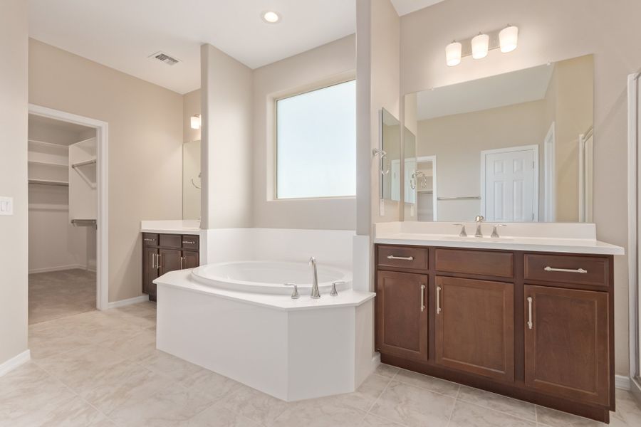 Representative furnished interior of a home built from the Turquoise by Taylor Morrison in Tierra Montana Encore Collection, Laveen (Image 66).