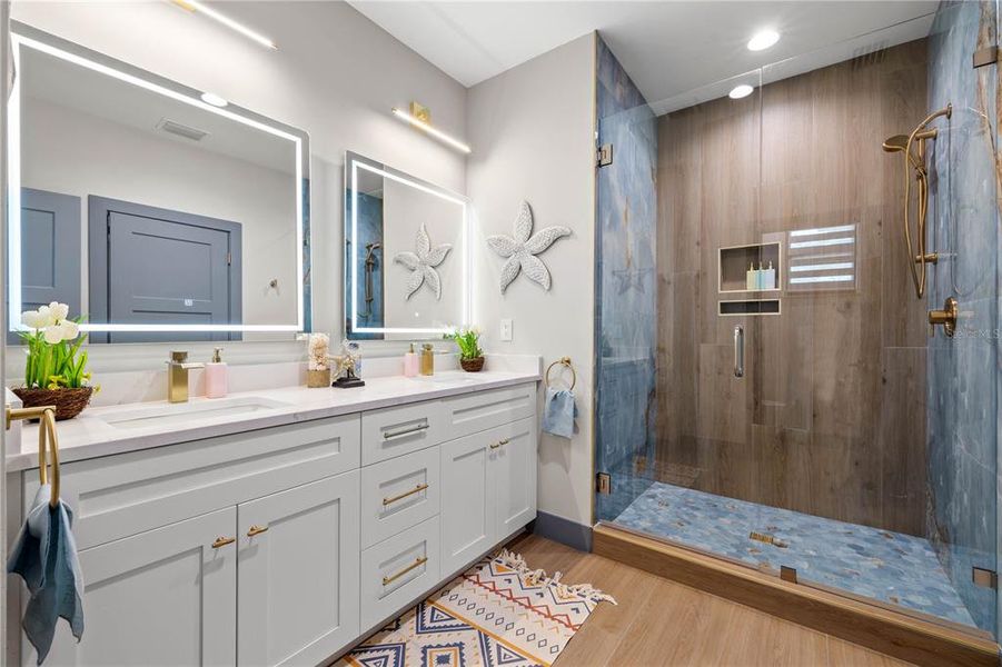 Furnished interior view inside a new home in , Gulfport (Image 43).