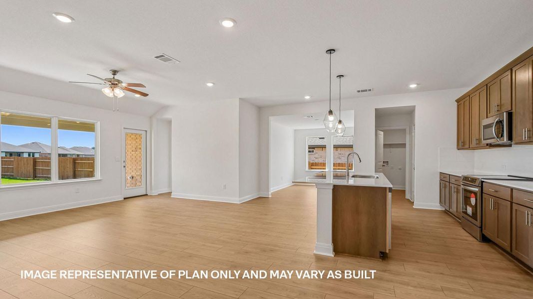 Furnished interior view inside a new home in Monarch Ranch, Manor (Image 8).