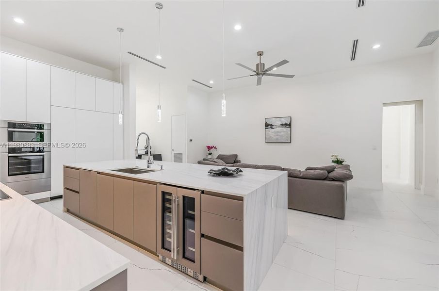 Furnished interior view inside a new home in , Biscayne Park (Image 42).