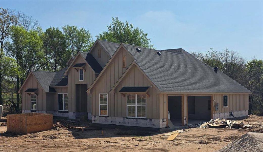 In-progress construction of a new home in Cartwright Ranch, Weatherford, TX (Image 8).