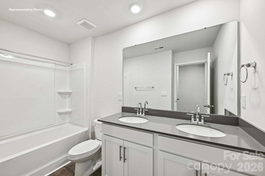 Furnished interior view inside a new home in The Hamptons at Hickory, Hickory (Image 3).