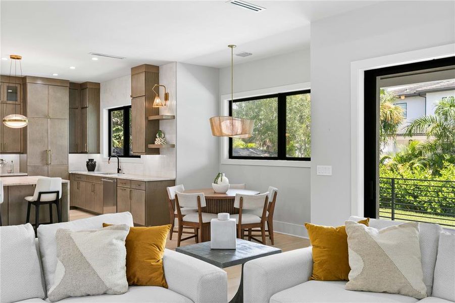 Furnished interior view inside a new home in , Tampa (Image 57). Furnished interior view inside a new home in , Tampa (Image 57).