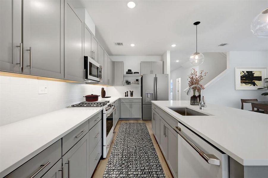 Furnished interior view inside a new home in Aspire at Reunion, Newark (Image 10).